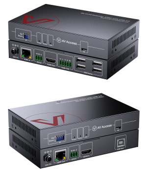 Zero-Latency 8K HDMI KVM-Extender Set, HDMI 2.1 & HDCP 2.3, 4x USB 2.0, 100m, AV Access 8KEX100-KVM